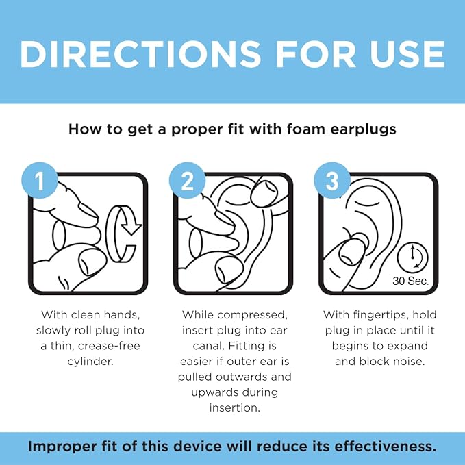 Amazon Basic Care Soft Foam Noise Cancelling Earplugs - Image 4