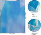 Transparent Waterproof PVC Vinyl 10 Pcs 8.3 x 11.8 inches Iridescent Shine - Image 4