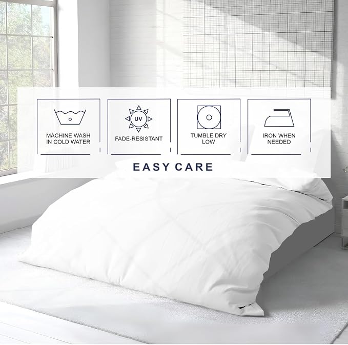 Kotton Culture 1 Pc 120" x 98" Duvet Cover Oversized King 100% Egyptian Cotton - Image 7