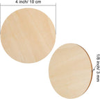 30 Pieces 4" Inch Unfinished Round Wood Discs - Image 2