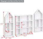 Ikee Design 3 Pcs Set Wooden Shadow Cubby Box Display Shelf Organizer Storage - Image 2