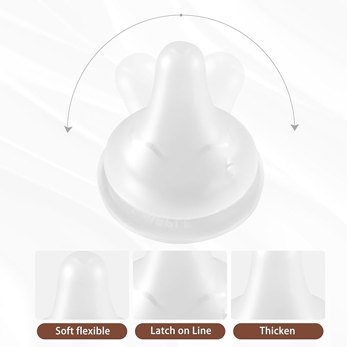 Glass Baby Bottles with Natural Response Nipple Size S - Anti Colic Baby Bottles Wide Neck Slow Flow Baby Bottle (Red, 6oz (Pack of 4))