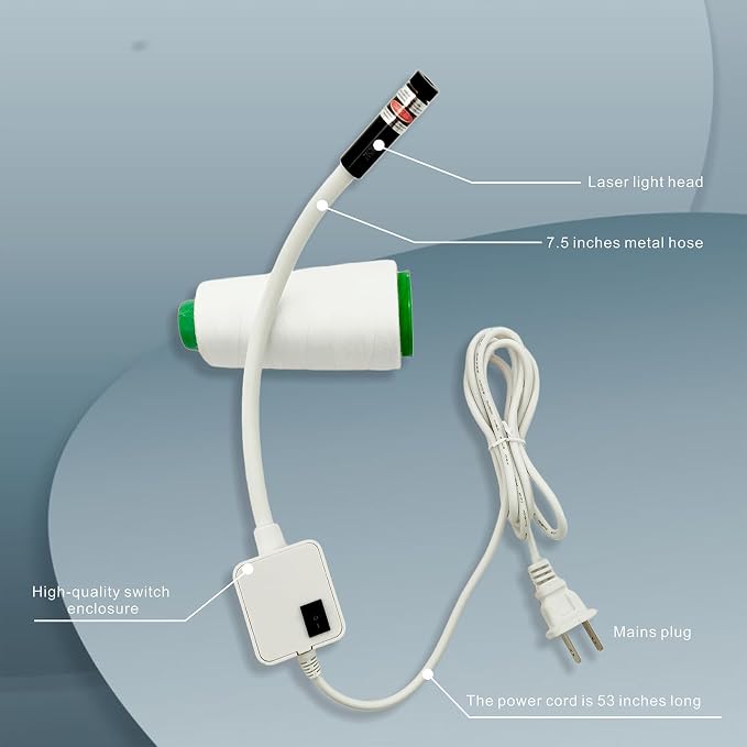 Magnetic Quilting Light for Sewing Machine – Red Crosshair Laser Guide for - Image 6