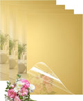 JMIATRY 4PCS Gold Acrylic Sheet 12x16X1/8 Gold Mirror Acrylic Sheets | 3mm Thick by JMIATRY