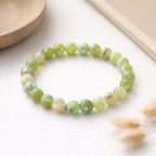 45pcs Round Loose Light Green Fire Agate Beads - Image 4