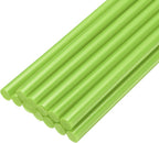 uxcell Mini Hot Glue Sticks for Glue Gun 7mm x 200mm Light Green 12pcs by uxcell