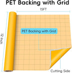 Aoder Permanent Adhesive Vinyl Roll 12" × 15FT, Matte Yellow | Sticker Vinyl - Image 3