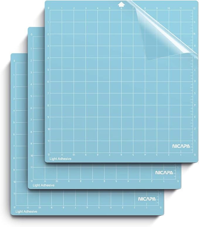 Cutting Mat for Silhouette Cameo 3/2/1 Adhesive&Sticky Non-Slip Flexible Square by NICAPA