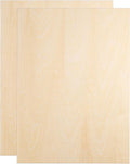 HARFINGTON 2pcs 3mm Basswood Plywood Sheets 12" x 9" x 1/8" Thin Unfinished by HARFINGTON