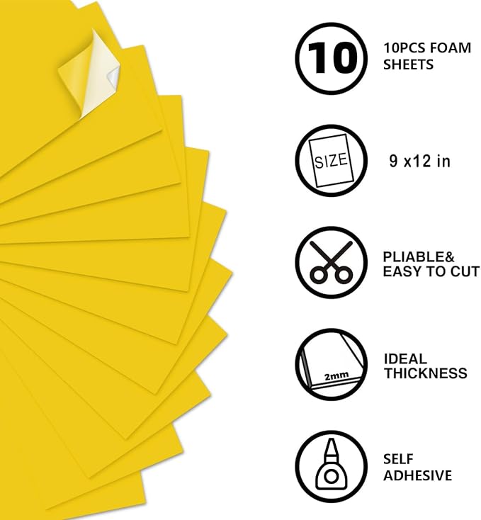 MEARCOOH Self Adhesive Foam Sheets - Image 5
