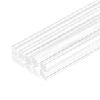MECCANIXITY 10pcs Acrylic Square Rods 1/8" x 12" Clear Acrylic Dowel Rods by MECCANIXITY
