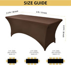 10-Pack 6ft Spandex Table Covers - Image 4