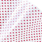 ONEART | Red Heart Printed TPU Jelly Faux Leather 12 x 53 inches Transparent - Image 3