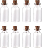 Super Z Outlet Mini Clear Glass Jars Bottles - Image 5