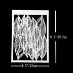 TIAMECH 6 Pcs A4 Reusable Geometric Texture Stencils - Image 6
