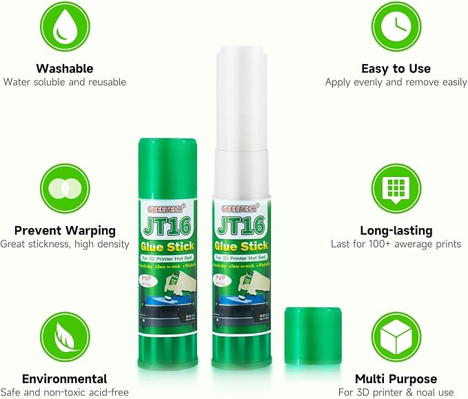 3D Printer Glue Sticks, 36 Grams Each PVP Solid Glue Sticks - Image 3