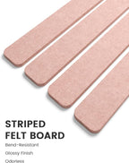 Fluxynara Cork Board Alternative Felt Strip Board 5-Pack 13"x2", Office Pin - Image 3