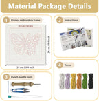 Doodlream Butterflies and Flowers DIY Punch Needle Embroidery Kit - Image 2