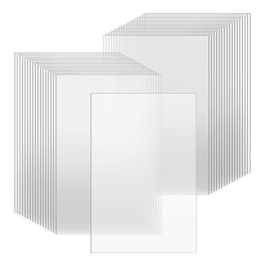 TKOnline 40 PCS Plexiglass Sheets, Invitations, Poster Frames Plastic Board by TKOnline