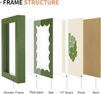 4x6 Picture Frame with Real Glass, Wooden cute 4 x 6 Photo Frame with Wavy Mat - Image 5