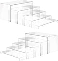ANDGOO 10 Pack Large Acrylic Display Stands, 2 Set Perfume Stand Organizer by ANDGOO