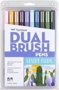 Tombow 56197 Dual Brush Pen Art Markers, Desert Flora, Brush and Fine Tip by Tombow