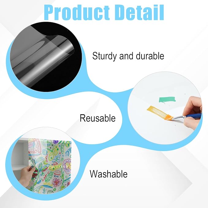 12 Inches x 80 ft 6 Mil Rolls Blank Stencil Sheets Acetate Sheets Clear - Image 3