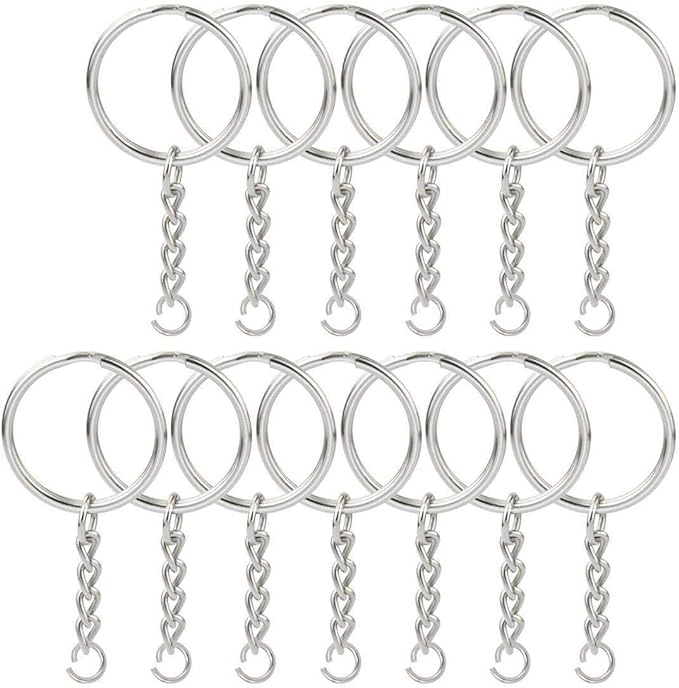 150 Pcs NANSSY 1 Inch/25mm Split Keyrings by NANSSY