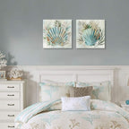 JAPO ART Turquoise Shell Pictures Modern Seashell - Image 4