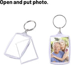 30pcs Pendant Picture Frame keychain, Make Your Own Personalized keychain Kit - Image 4