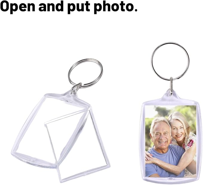 30pcs Pendant Picture Frame keychain, Make Your Own Personalized keychain Kit - Image 4