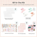 YOPPIX 6x2” Acrylic Bookmark Blanks- 20 Set Bookmark Making Kit - Image 3