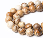 4mm 90pcs Natural Picture Jaspers Stone Beads Round Smooth Gemstones Loose - Image 4
