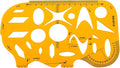 Utoolmart Yellow Measuring Template Mathematical Template Geometric Scale by Utoolmart