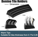 Soulchen Plastic Domino Holders Set of 4 Domino Racks Trays Stands Mexican - Image 2