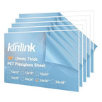 KINLINK 24x36 Plexiglass Sheets 1/8 inch Thick, 3mm Clear PET Plastic Sheet by KINLINK