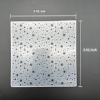 3D Plastic Embossing Folder Template Christmas Snowflakes Falling Texture - Image 3