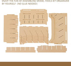 Paint Rack Organizer for 30 Bottles, Craft Supplies Storage, MDF Material - Image 8