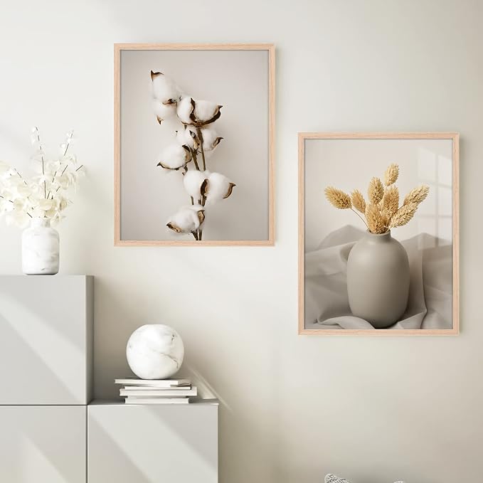 ATOBART 11x14 Picture Frame, OAK Wood Photo Frame 8x10 - Image 6