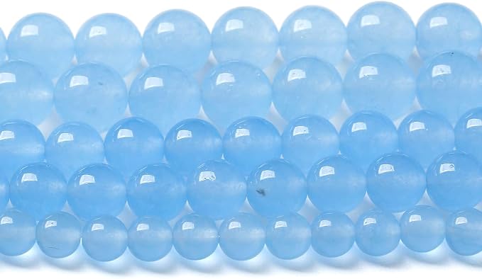 Blue Natural Chalcedony Aquamarines Stone Beads by NaturalStoneBeads