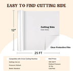 guangyintong Heat Transfer Vinyl White HTV Rolls, Matte Surface HTV Vinyl - Image 2