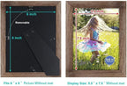 RPJC 6x8 inch Picture Frame Made of Solid Wood and High Definition Glass - Image 4