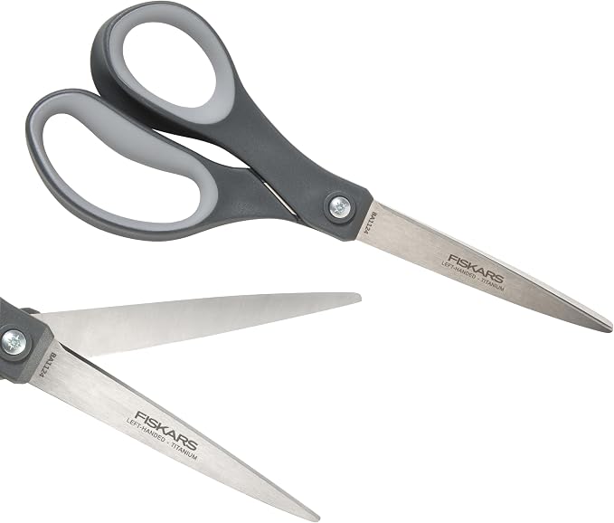 Fiskars 8" Left-Handed Titanium All Purpose Scissors - Image 2