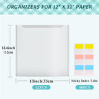Caydo 12 Pcs Scrapbook Paper Storage - Image 2