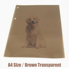10-Pack A4 Colored PVC Flexible Plastic Sheets, 0.3mm Brown Transparent Film - Image 5