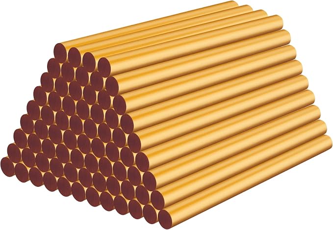 Metallic Gold Hot Glue Sticks, Mini Adhesive EVA Sticks by ENPOINT