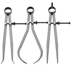 3 Piece Spring Caliper/Divider Set, 8 inches Inside Spring Outside Divider by DAJAVE