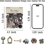 Diuhofart 2Pack Vintage Scrapbook Embellishments - Image 5