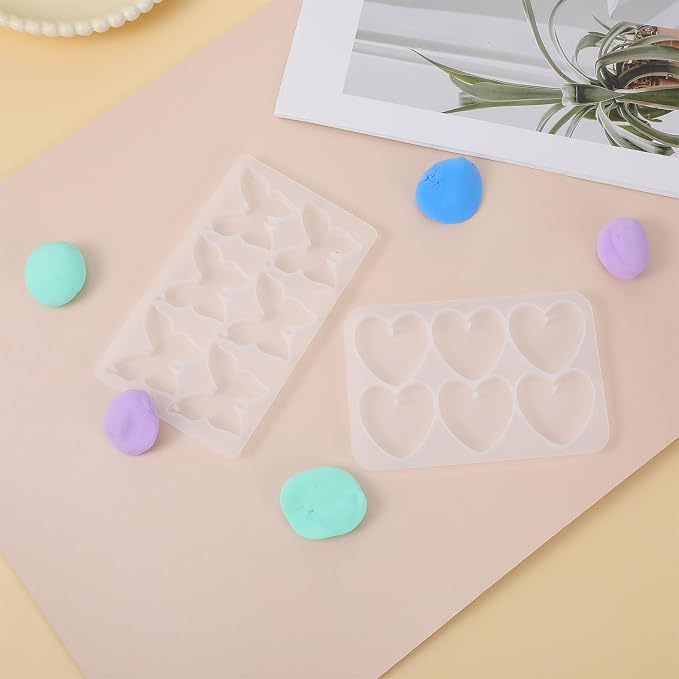Butterfly Molds Silicone, 2 Pack Fondant Molds 6 Grids Epoxy Resin Mold - Image 7