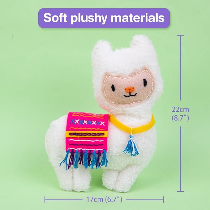 Avenir Sewing Kit for Kids Beginners My First Learn to Sew Craft, Plush Animal - Image 4